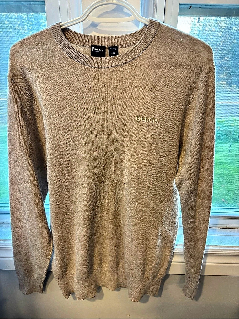 Bench. Crew Neck Sweater in Brown Size Small